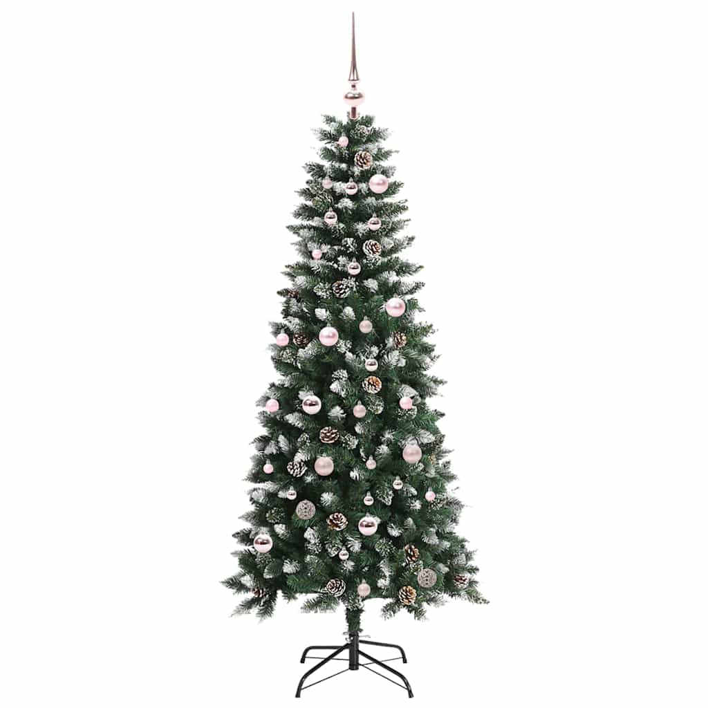 Umělý Vánoční Stromeček Zelená 150 Cm Pvc, Plast A Ocel