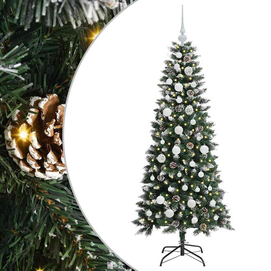Umělý Vánoční Stromeček Zelená 150 Cm Pvc, Plast A Ocel