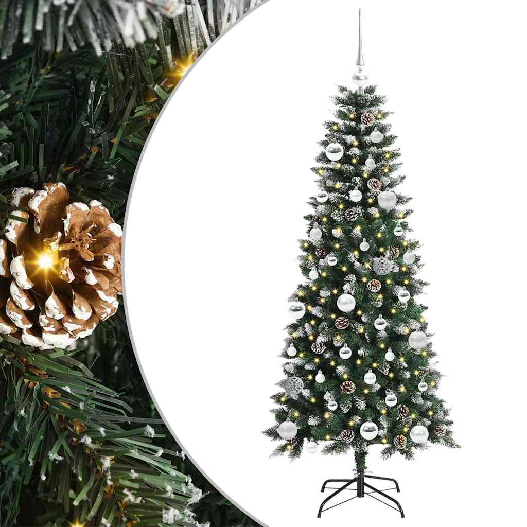 Umělý Vánoční Stromeček Zelená 150 Cm Pvc, Plast A Ocel