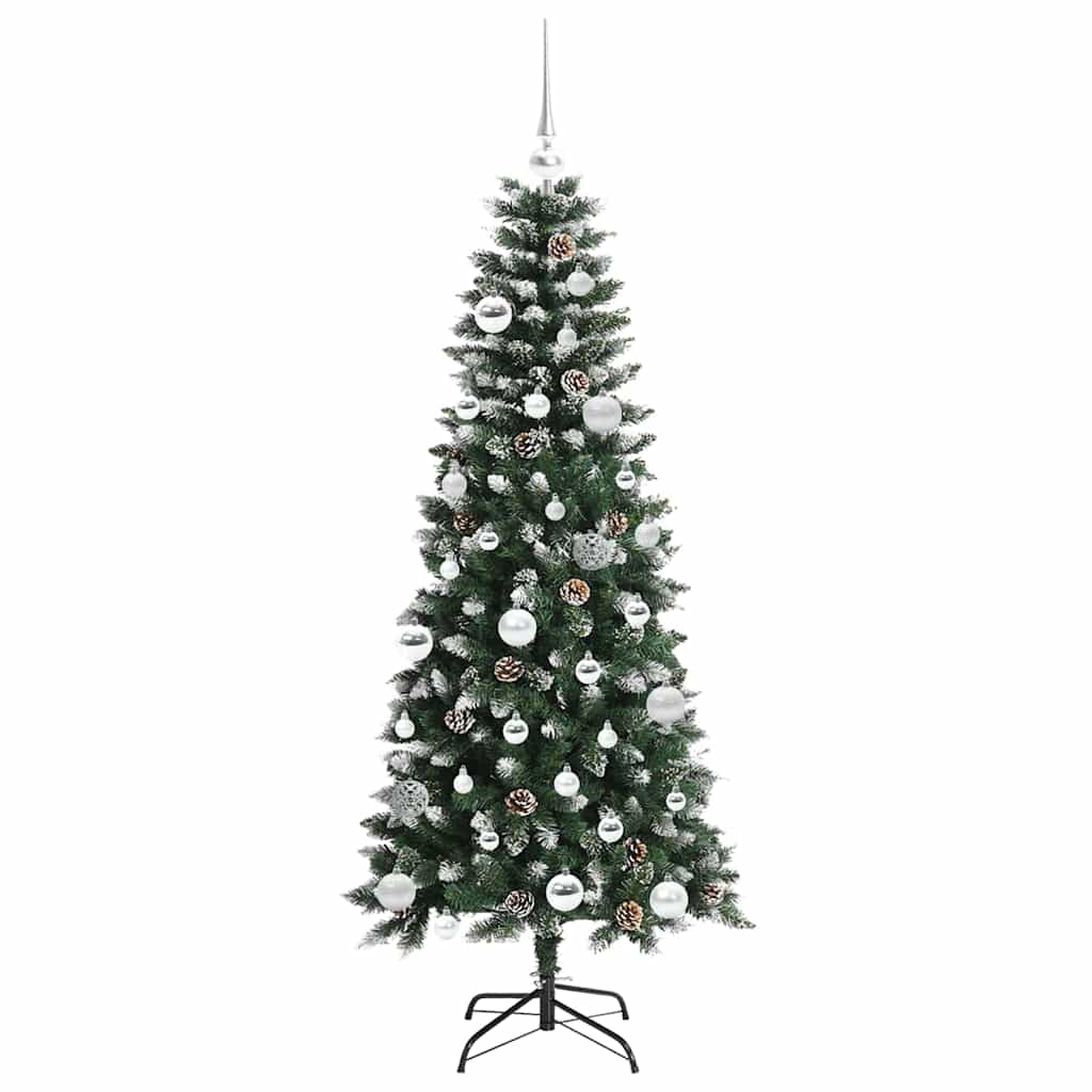 Umělý Vánoční Stromeček Zelená 150 Cm Pvc, Plast A Ocel