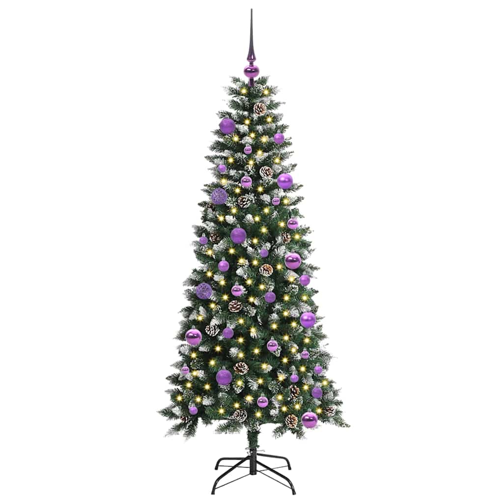 Umělý Vánoční Stromeček Zelená 150 Cm Pvc, Plast A Ocel