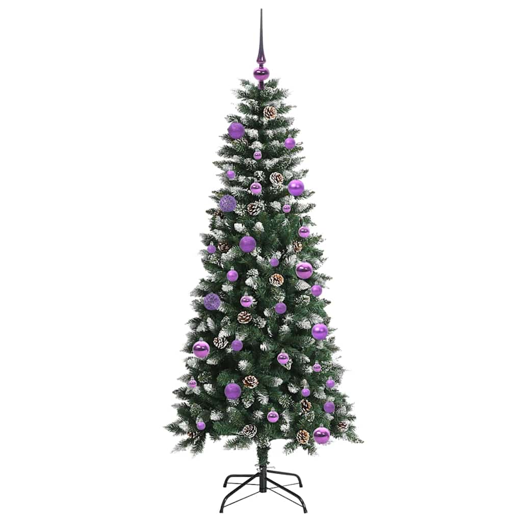 Umělý Vánoční Stromeček Zelená 150 Cm Pvc, Plast A Ocel