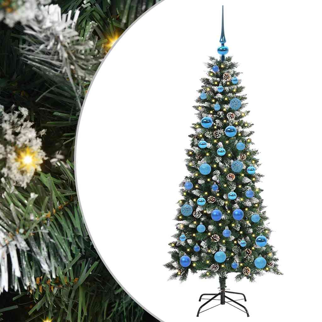 Umělý Vánoční Stromeček Zelená 150 Cm Pvc, Plast A Ocel