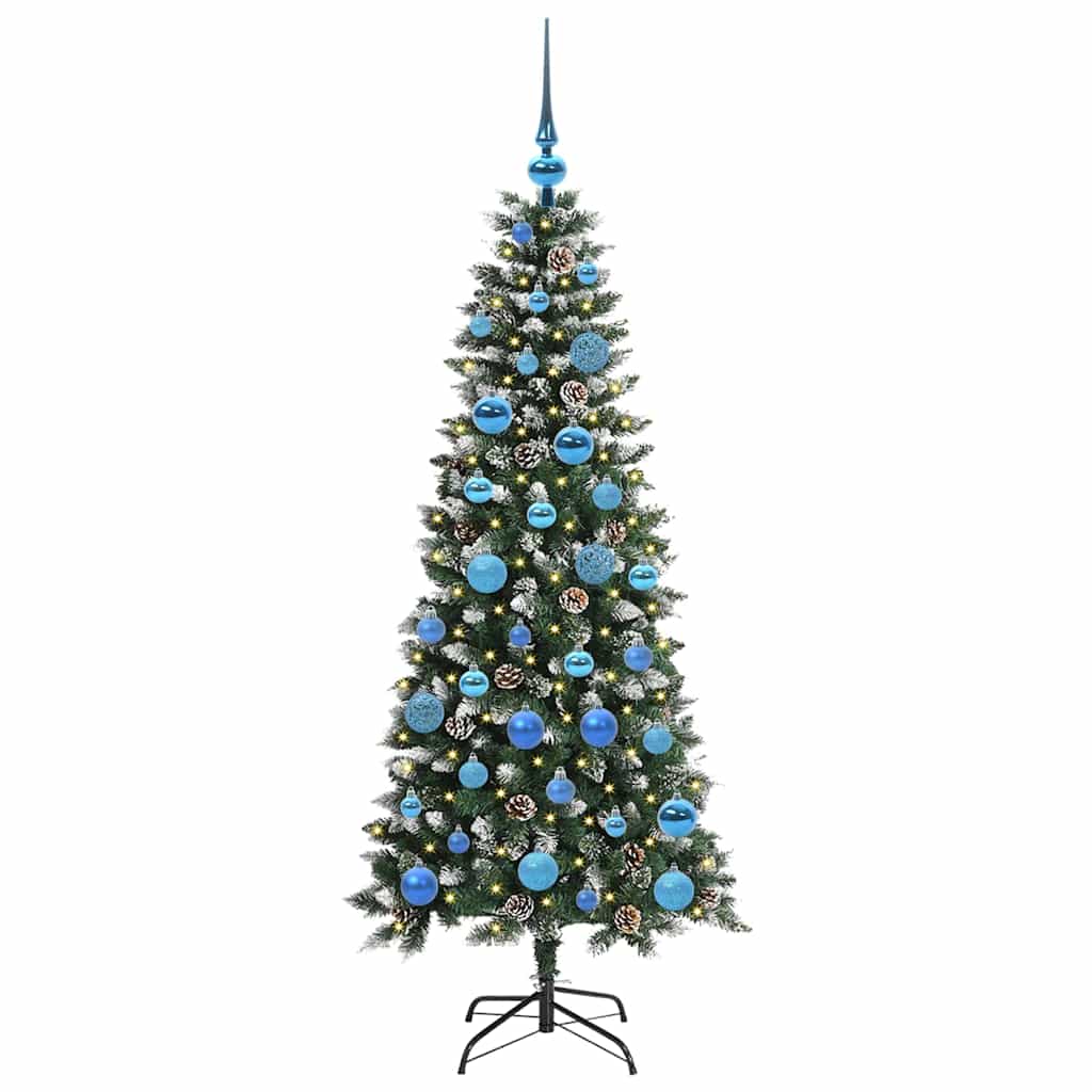 Umělý Vánoční Stromeček Zelená 150 Cm Pvc, Plast A Ocel