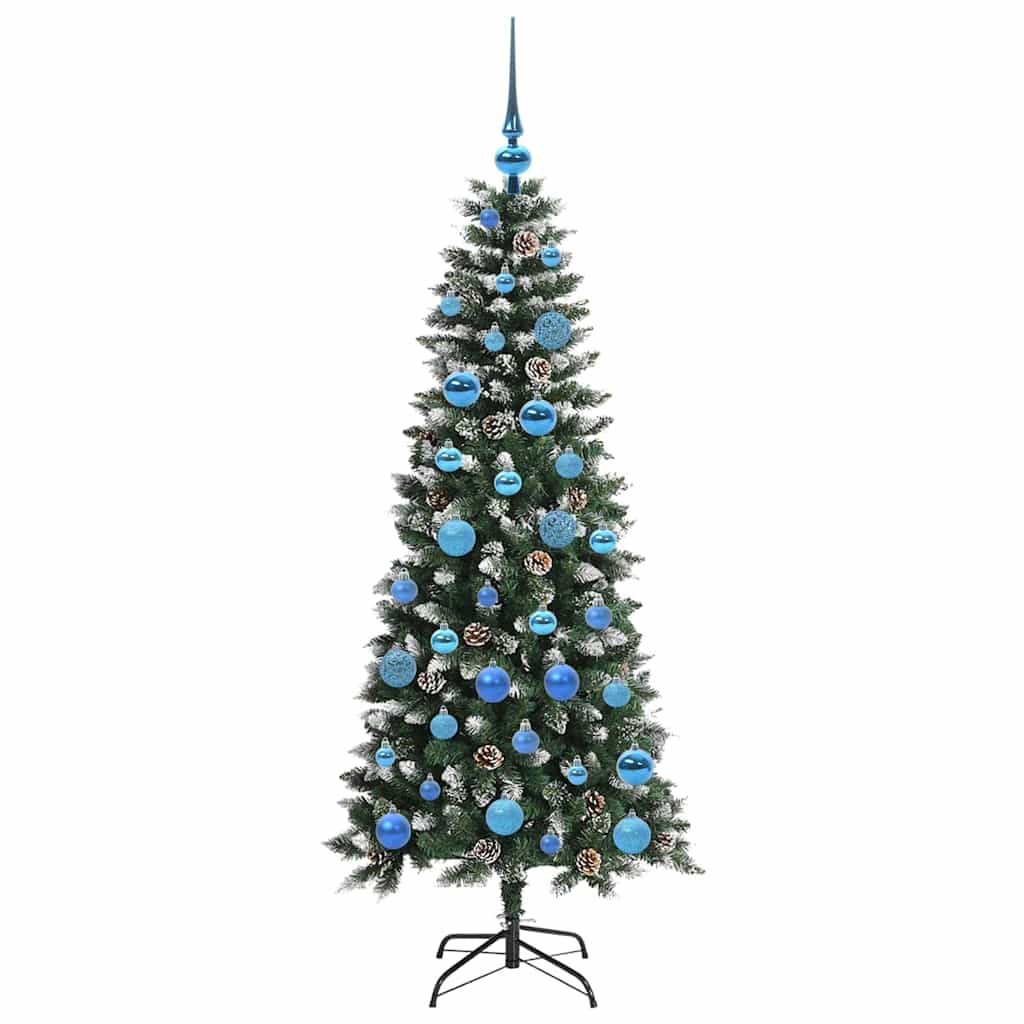 Umělý Vánoční Stromeček Zelená 150 Cm Pvc, Plast A Ocel