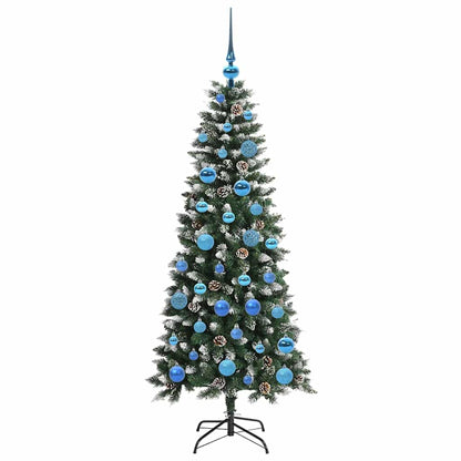 Umělý Vánoční Stromeček Zelená 150 Cm Pvc, Plast A Ocel