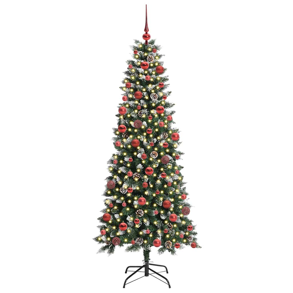 Umělý Vánoční Stromeček Zelená 180 Cm Pvc, Plast A Ocel