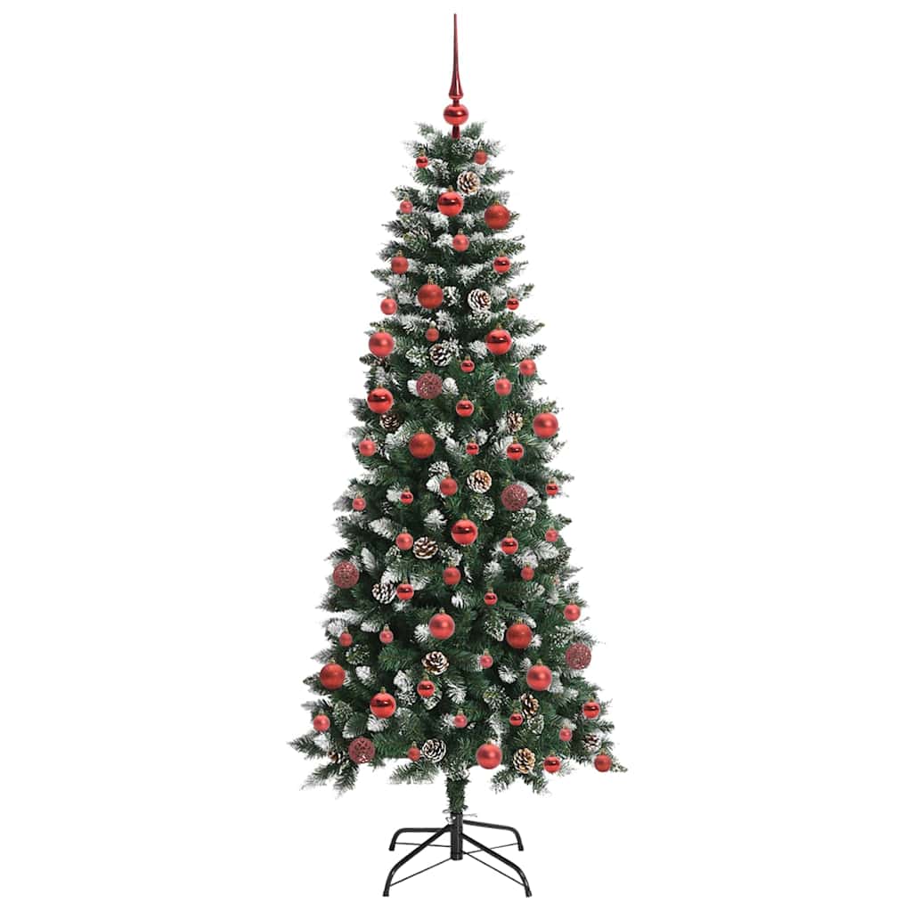 Umělý Vánoční Stromeček Zelená 180 Cm Pvc, Plast A Ocel