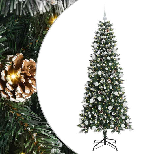 Umělý Vánoční Stromeček Zelená 180 Cm Pvc, Plast A Ocel