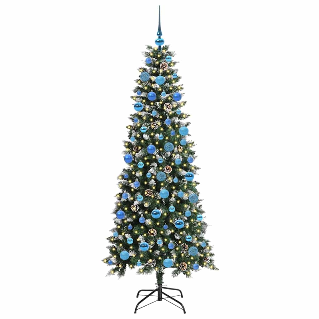 Umělý Vánoční Stromeček Zelená 180 Cm Pvc, Plast A Ocel
