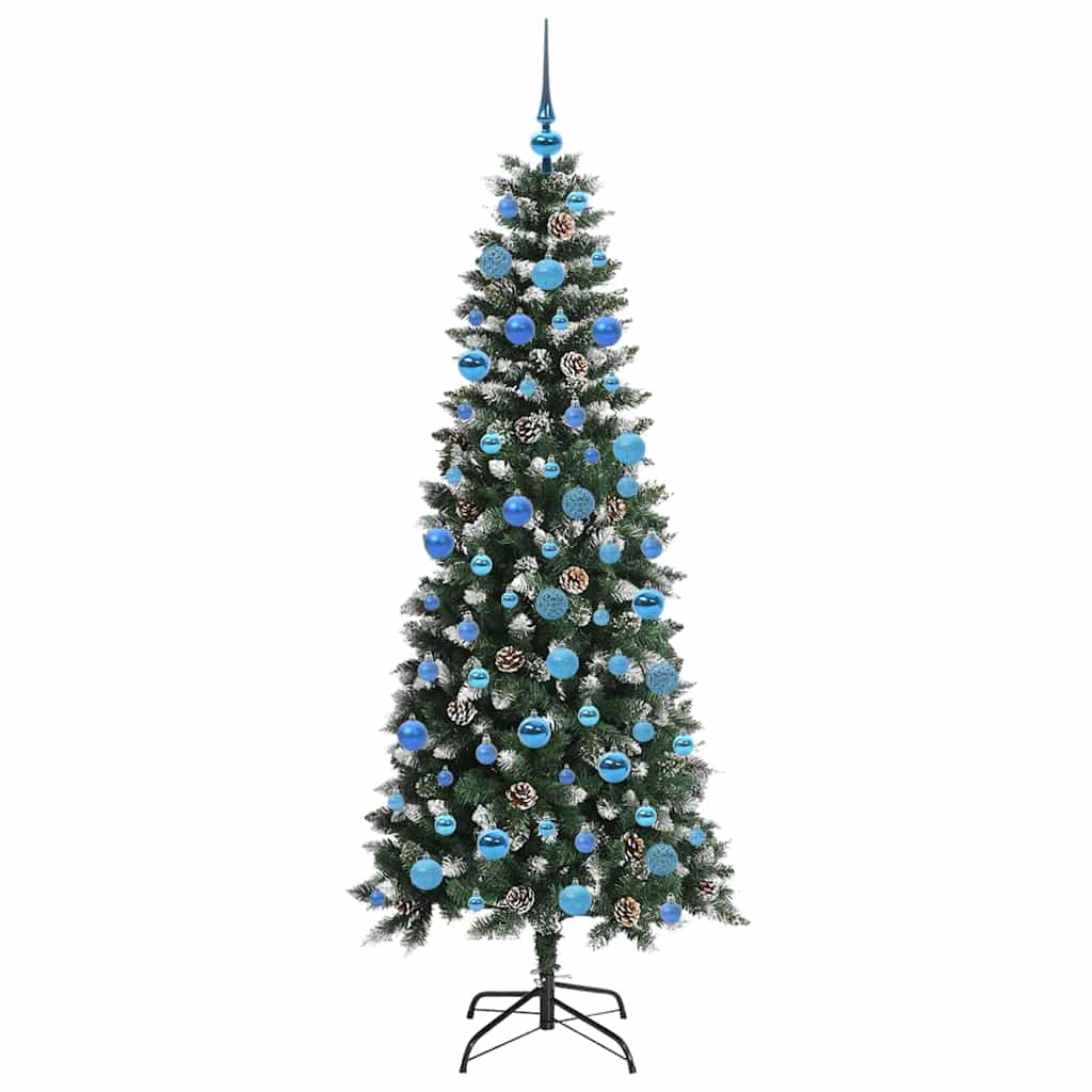 Umělý Vánoční Stromeček Zelená 180 Cm Pvc, Plast A Ocel