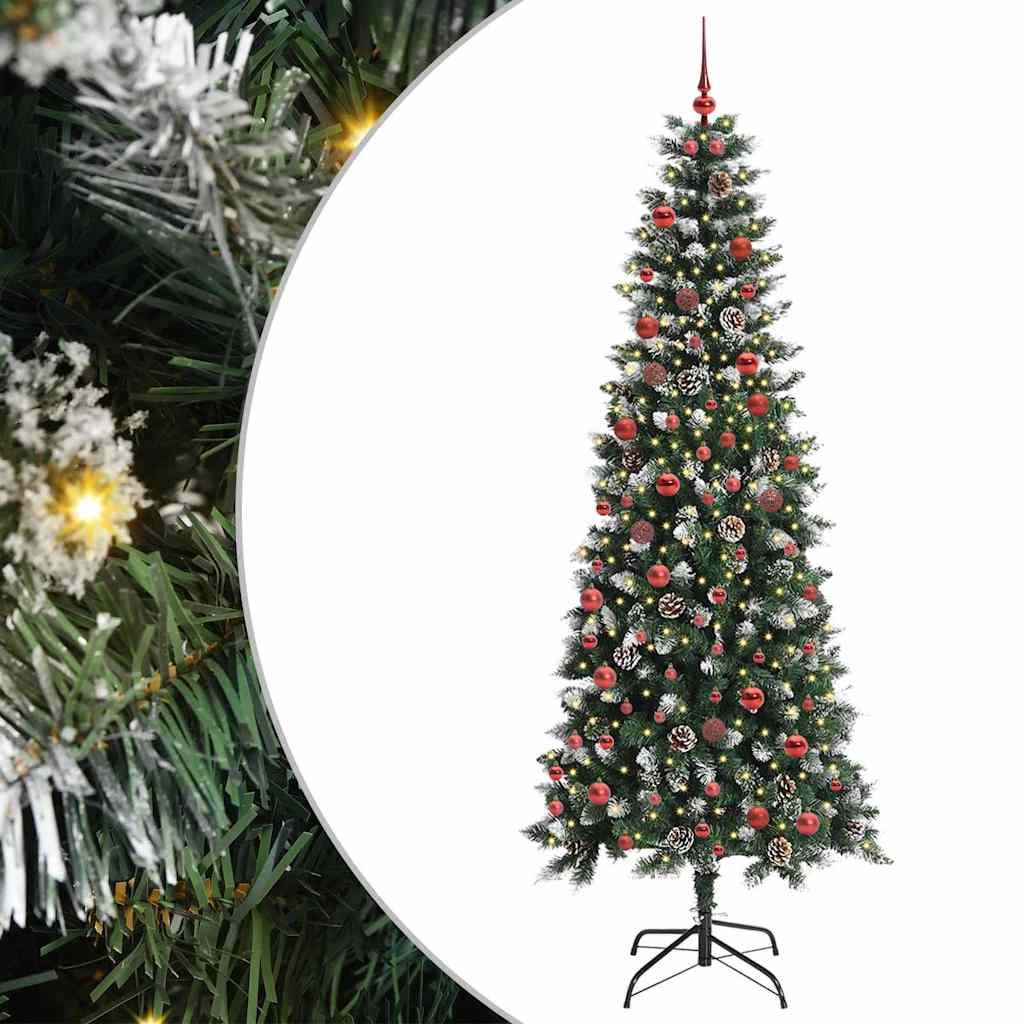 Umělý Vánoční Stromeček Zelená 210 Cm Pvc, Plast A Ocel