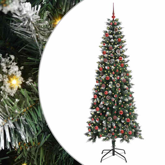 Umělý Vánoční Stromeček Zelená 210 Cm Pvc, Plast A Ocel