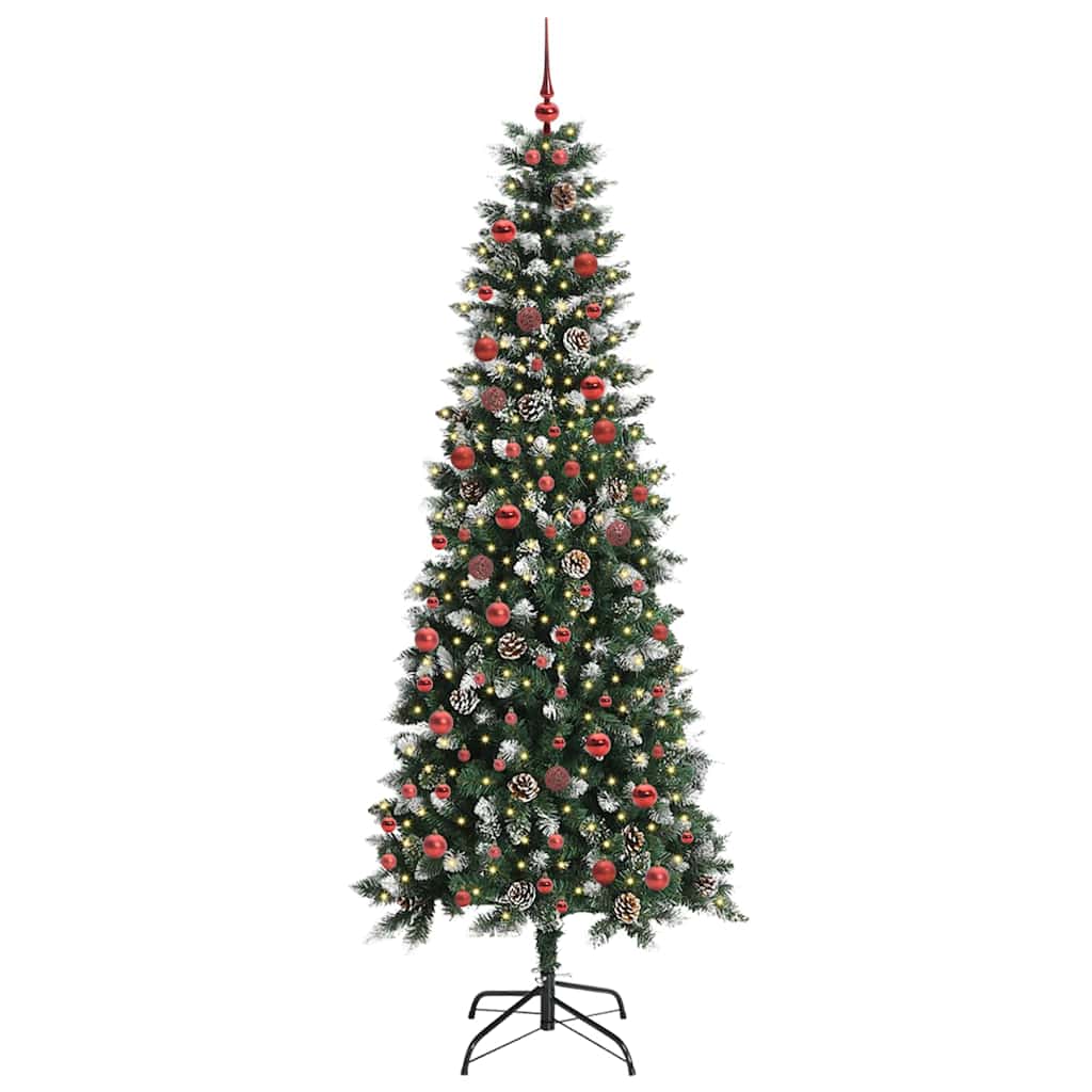Umělý Vánoční Stromeček Zelená 210 Cm Pvc, Plast A Ocel