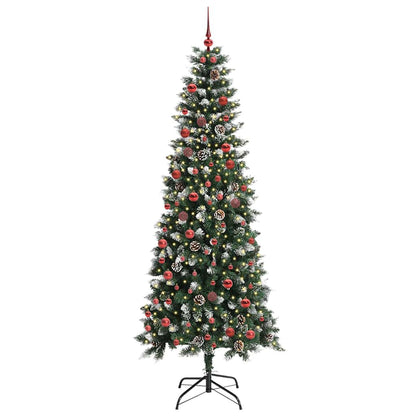 Umělý Vánoční Stromeček Zelená 210 Cm Pvc, Plast A Ocel