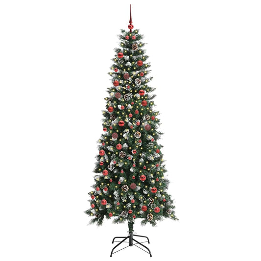 Umělý Vánoční Stromeček Zelená 210 Cm Pvc, Plast A Ocel