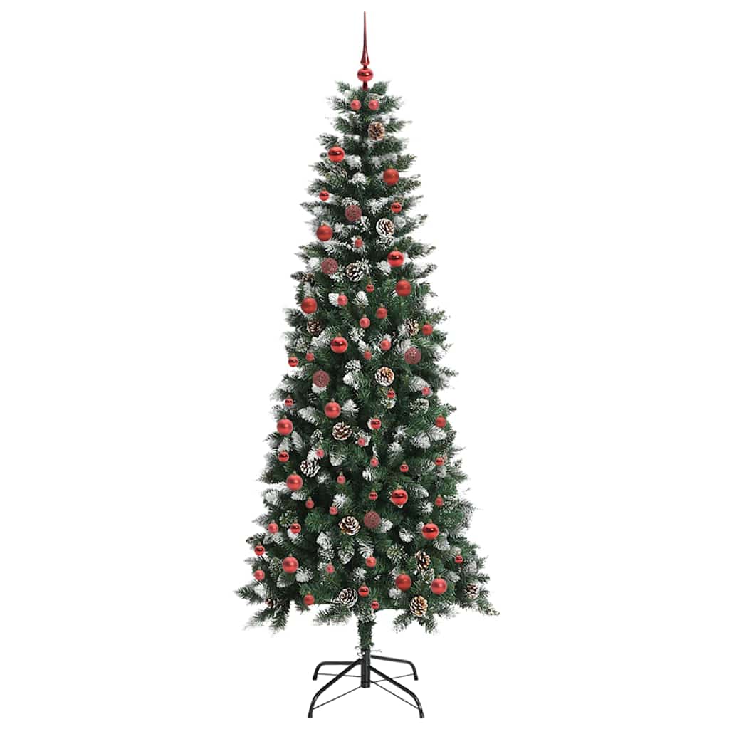 Umělý Vánoční Stromeček Zelená 210 Cm Pvc, Plast A Ocel