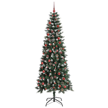 Umělý Vánoční Stromeček Zelená 210 Cm Pvc, Plast A Ocel