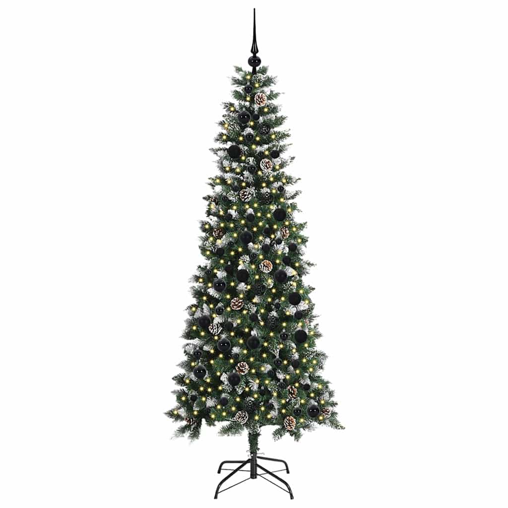 Umělý Vánoční Stromeček Zelená 210 Cm Pvc, Plast A Ocel