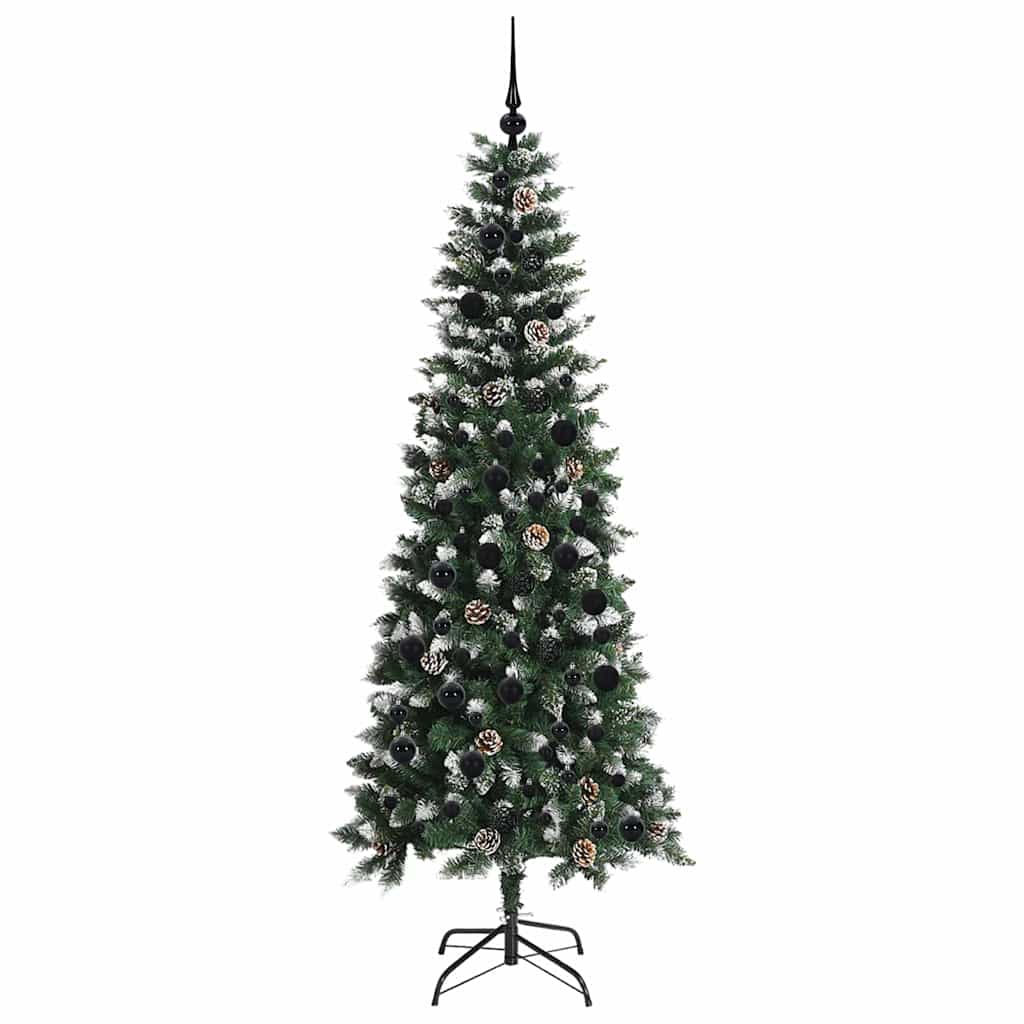 Umělý Vánoční Stromeček Zelená 210 Cm Pvc, Plast A Ocel