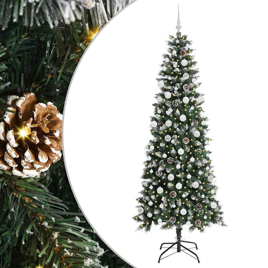Umělý Vánoční Stromeček Zelená 210 Cm Pvc, Plast A Ocel
