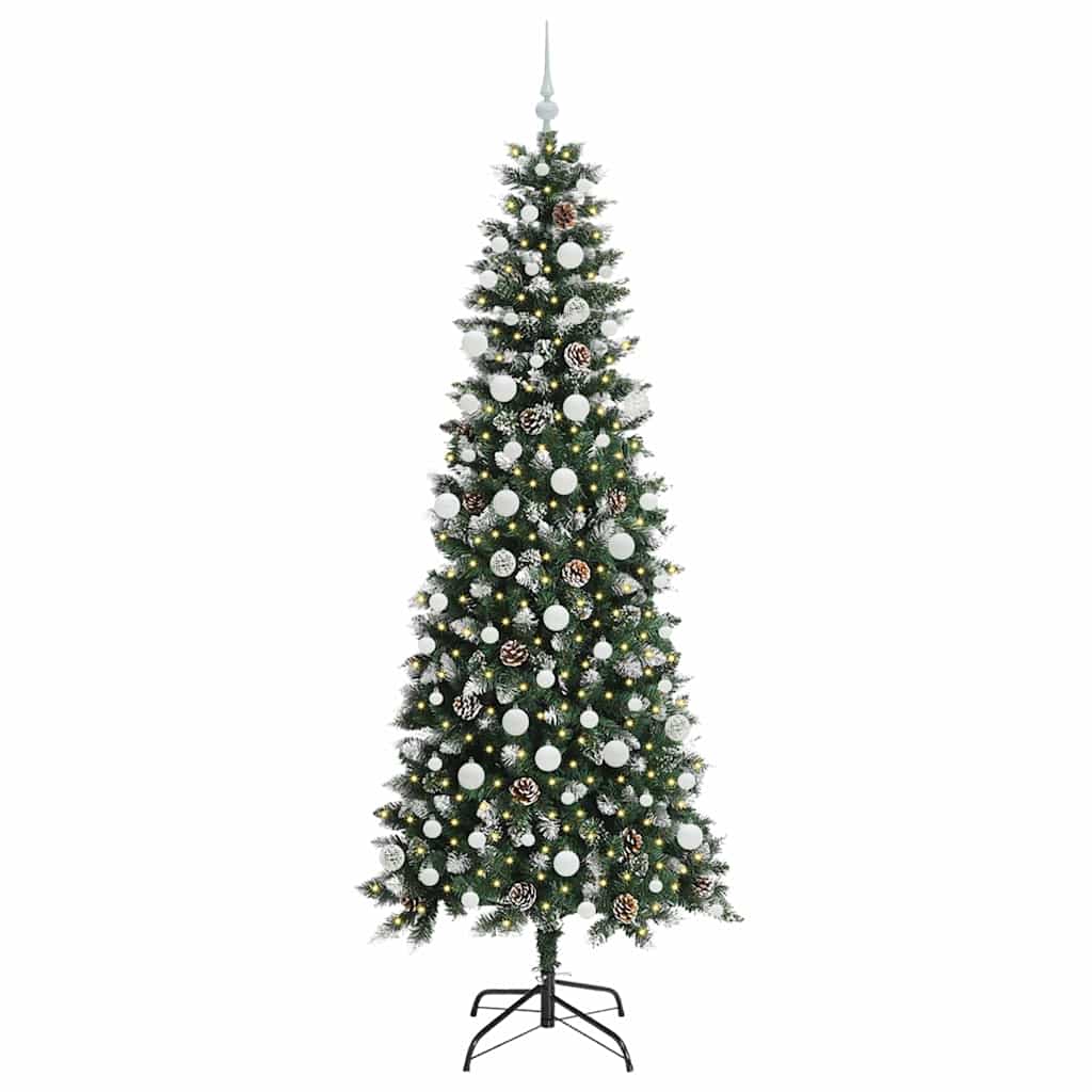 Umělý Vánoční Stromeček Zelená 210 Cm Pvc, Plast A Ocel