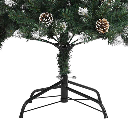 Umělý Vánoční Stromeček Zelená 210 Cm Pvc, Plast A Ocel