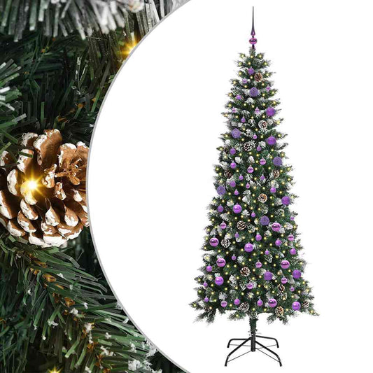 Umělý Vánoční Stromeček Zelená 210 Cm Pvc, Plast A Ocel
