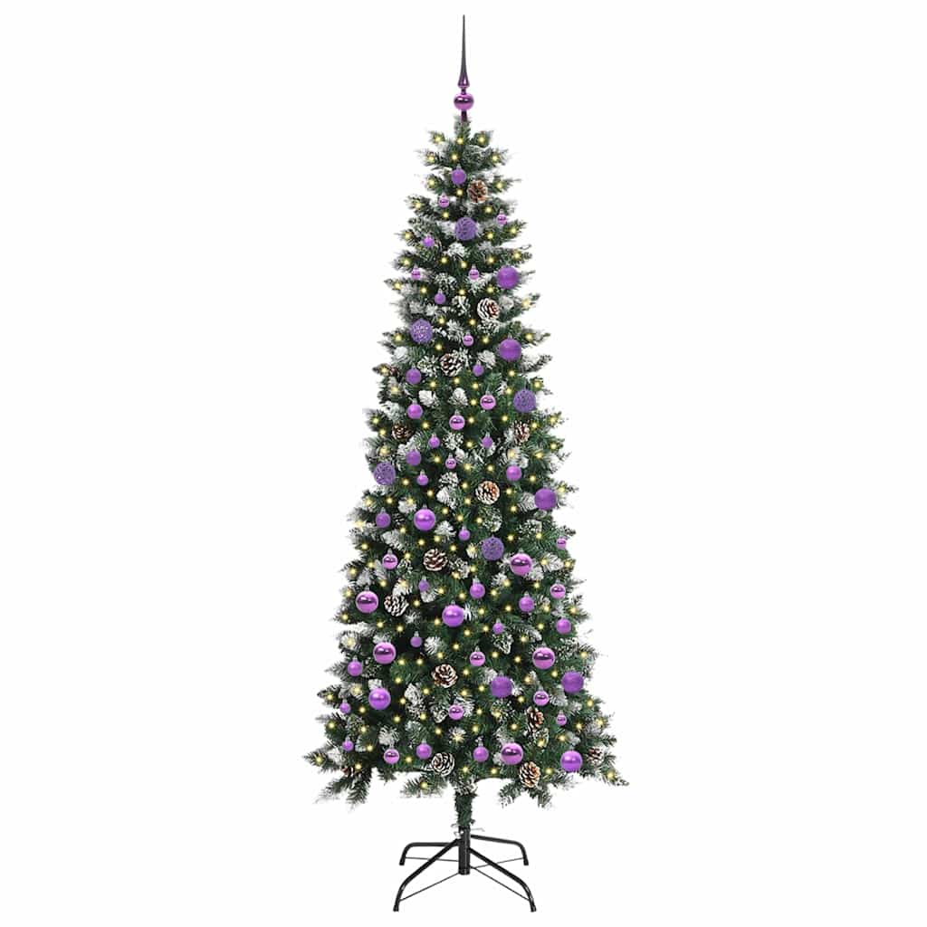 Umělý Vánoční Stromeček Zelená 210 Cm Pvc, Plast A Ocel