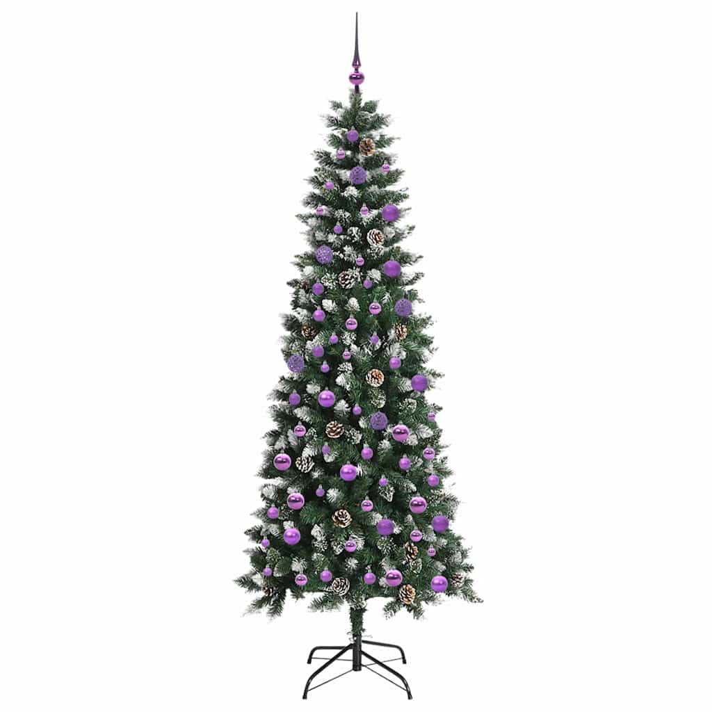 Umělý Vánoční Stromeček Zelená 210 Cm Pvc, Plast A Ocel