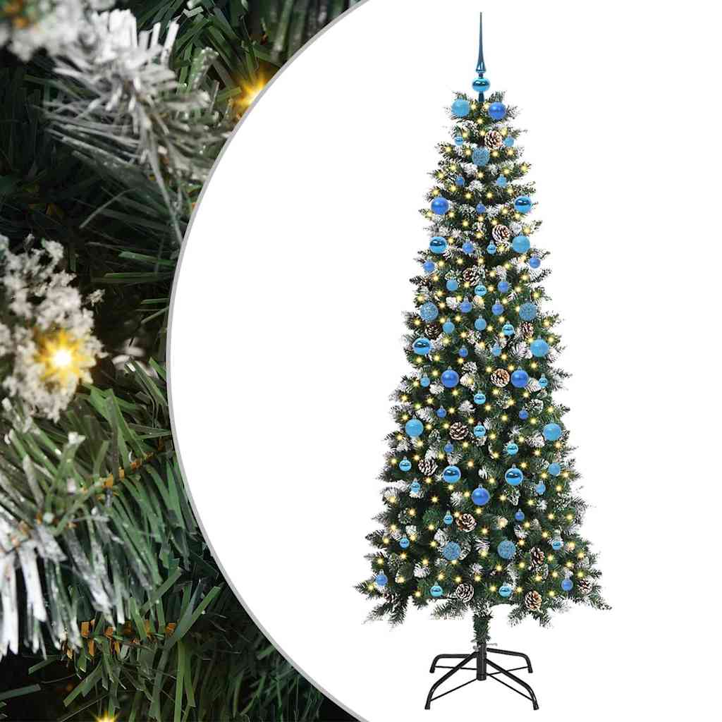 Umělý Vánoční Stromeček Zelená 210 Cm Pvc, Plast A Ocel