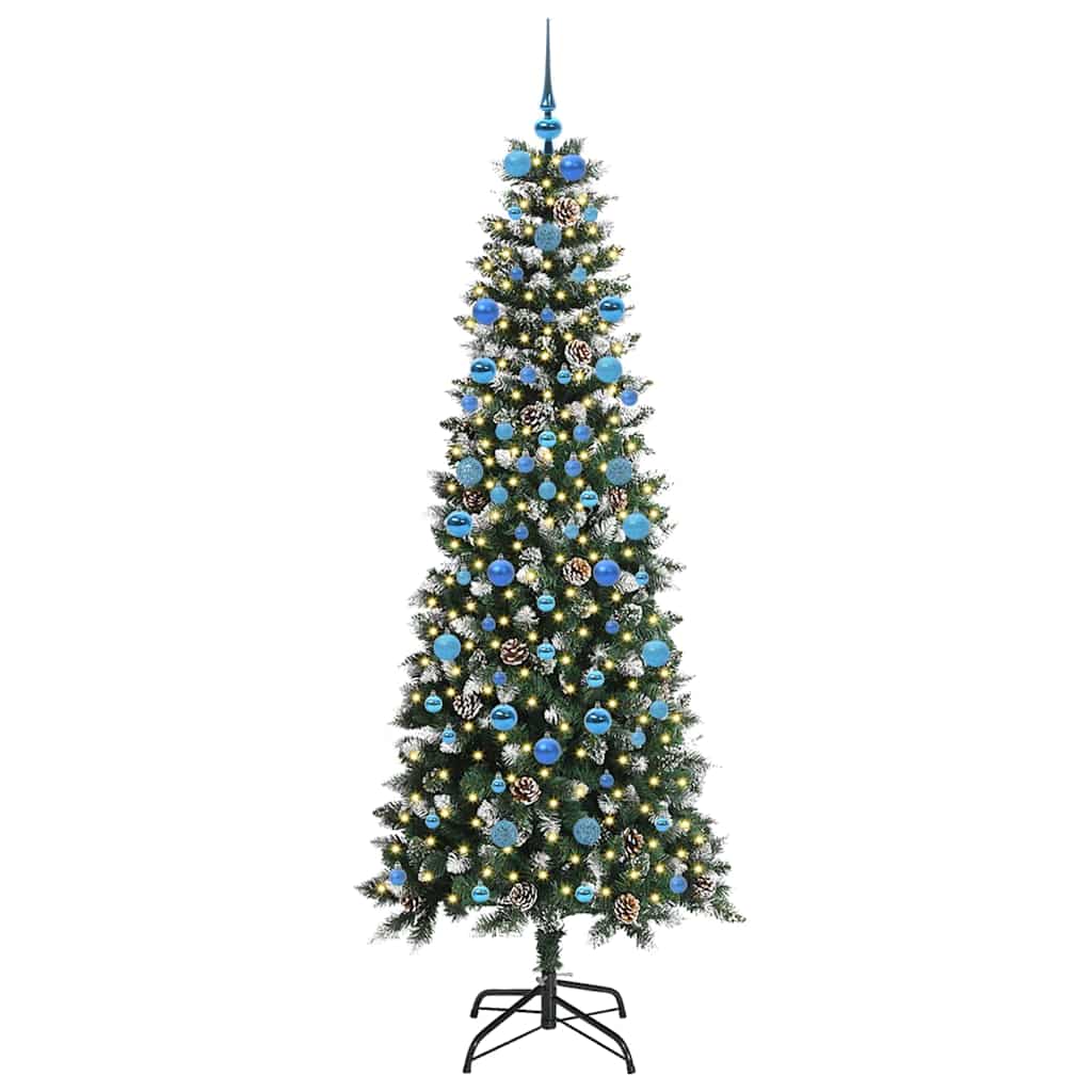 Umělý Vánoční Stromeček Zelená 210 Cm Pvc, Plast A Ocel