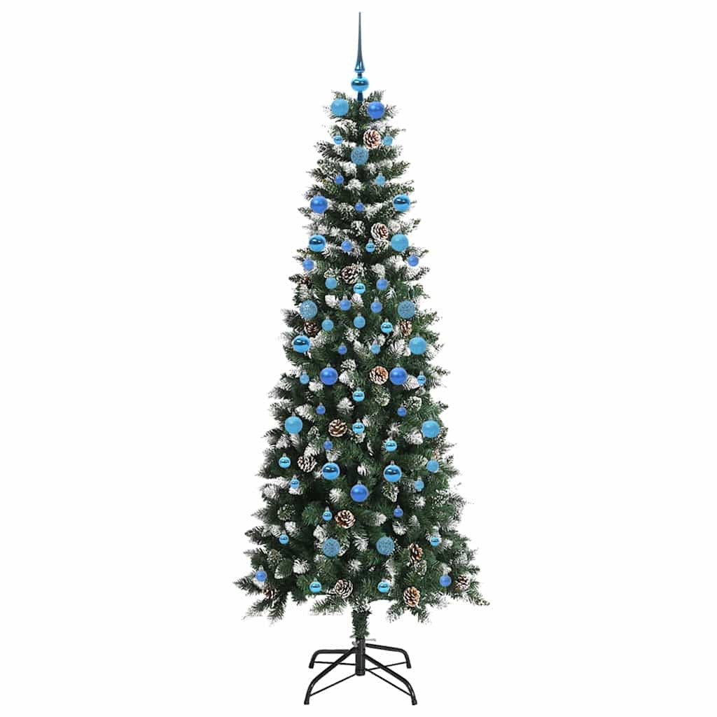 Umělý Vánoční Stromeček Zelená 210 Cm Pvc, Plast A Ocel