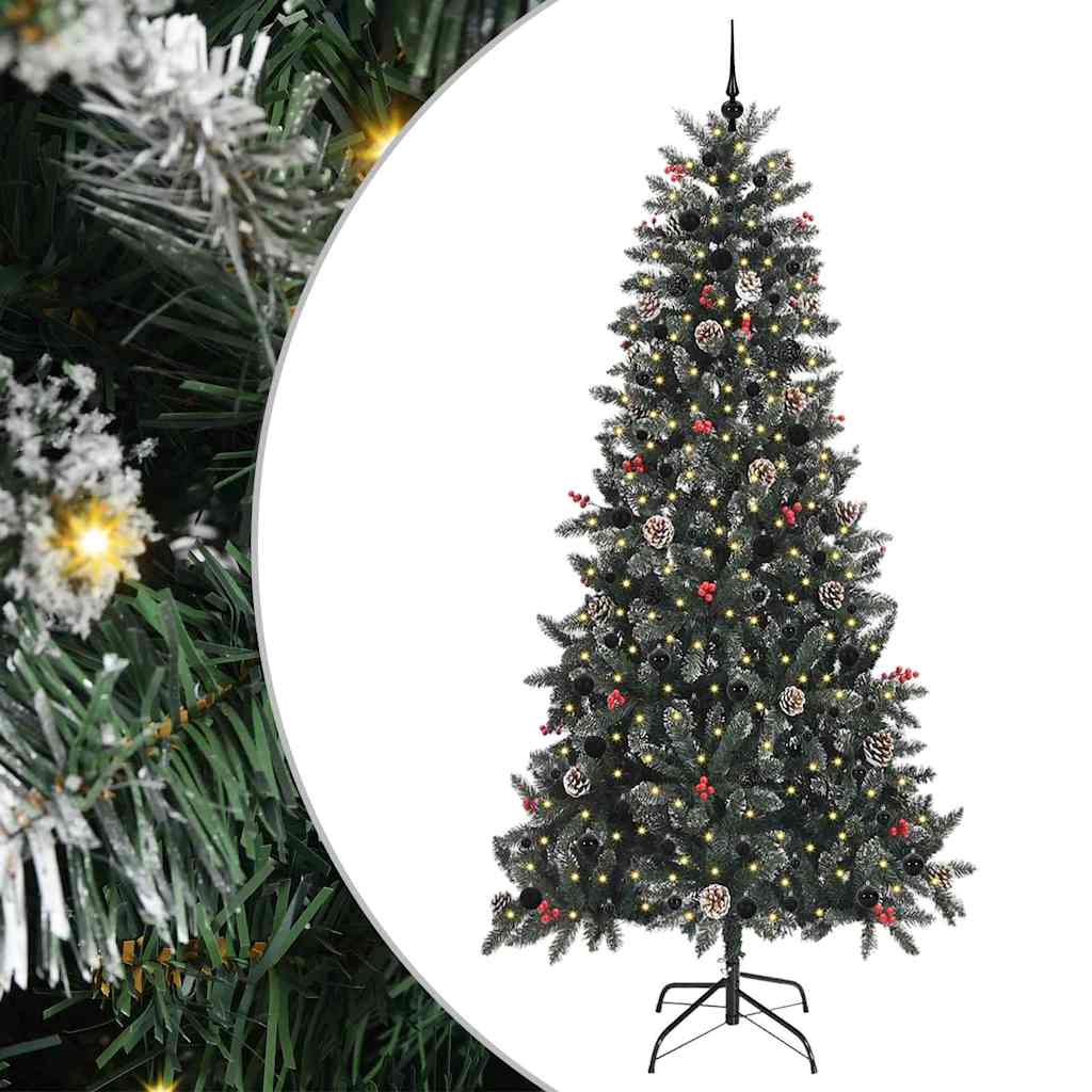 Umělý Vánoční Stromeček Zelená 240 Cm Pvc, Plast A Ocel