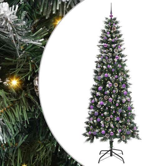 Umělý Vánoční Stromeček Zelená 240 Cm Pvc, Plast A Ocel