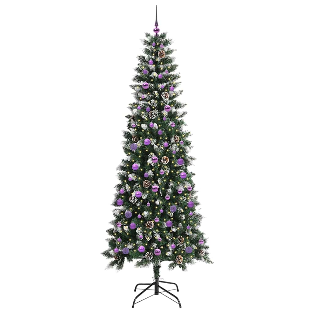 Umělý Vánoční Stromeček Zelená 240 Cm Pvc, Plast A Ocel