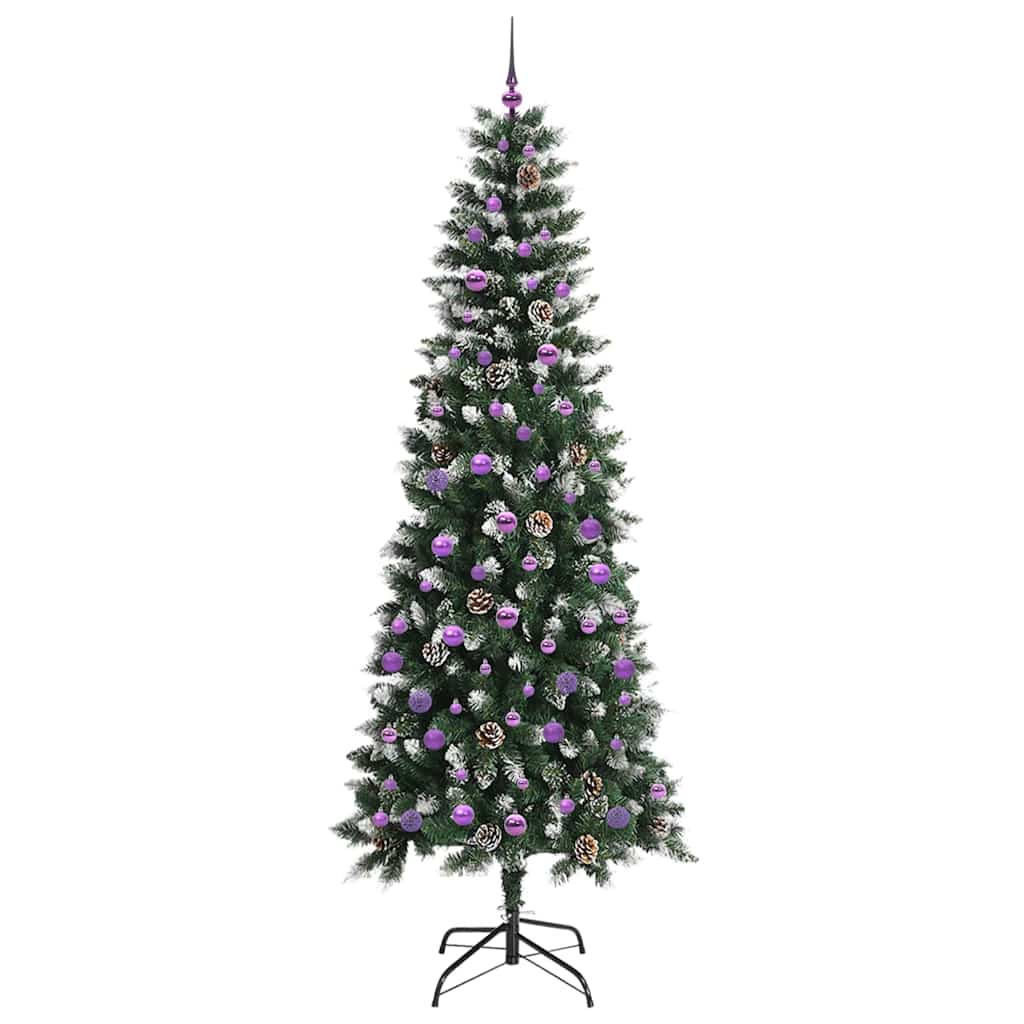 Umělý Vánoční Stromeček Zelená 240 Cm Pvc, Plast A Ocel