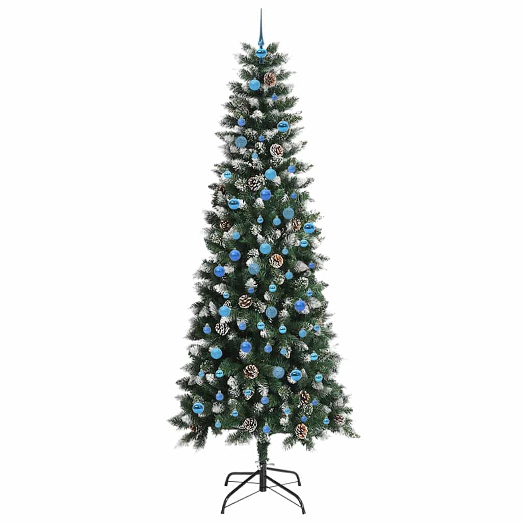 Umělý Vánoční Stromeček Zelená 240 Cm Pvc, Plast A Ocel