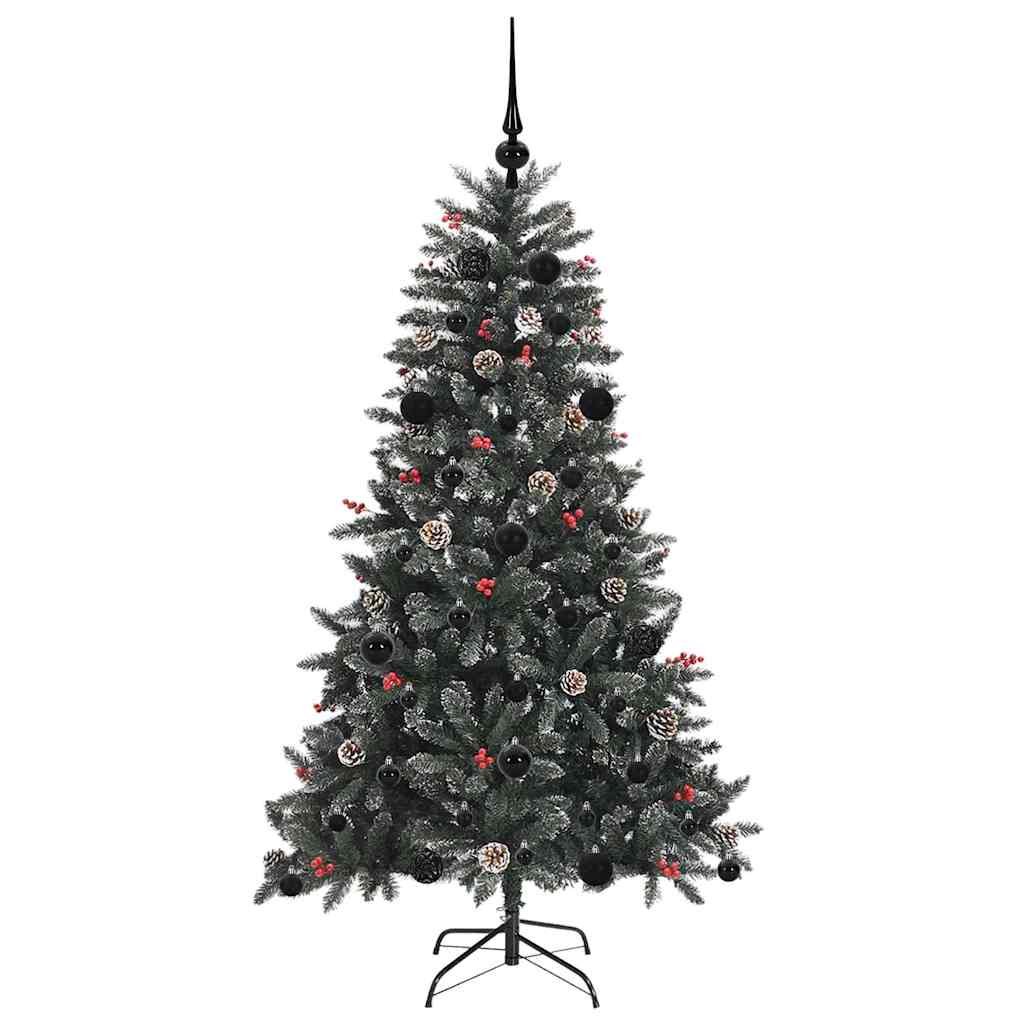 Umělý Vánoční Stromeček Zelená 150 Cm Pvc, Plast A Ocel