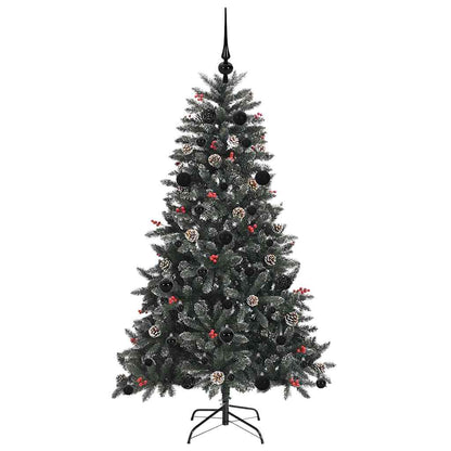 Umělý Vánoční Stromeček Zelená 150 Cm Pvc, Plast A Ocel
