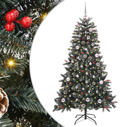 Umělý Vánoční Stromeček Zelená 150 Cm Pvc, Plast A Ocel