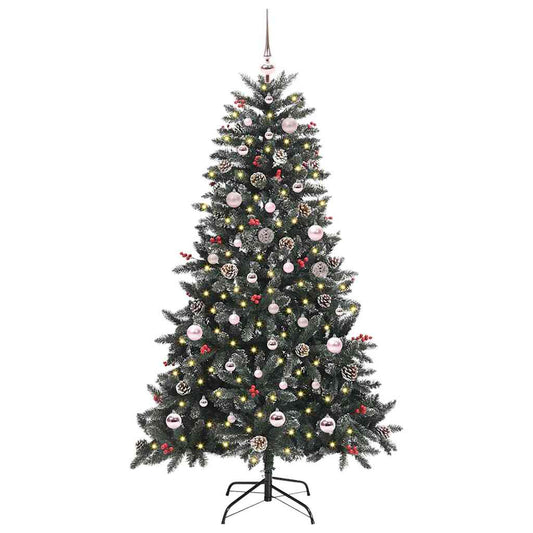 Umělý Vánoční Stromeček Zelená 150 Cm Pvc, Plast A Ocel