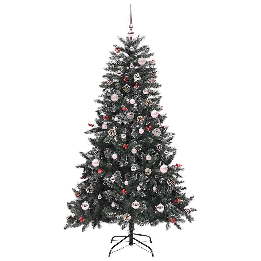 Umělý Vánoční Stromeček Zelená 150 Cm Pvc, Plast A Ocel