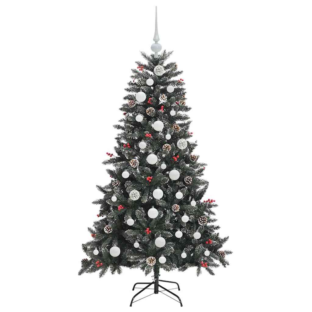 Umělý Vánoční Stromeček Zelená 150 Cm Pvc, Plast A Ocel