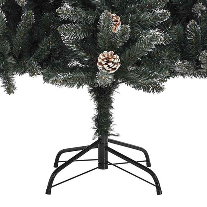 Umělý Vánoční Stromeček Zelená 150 Cm Pvc, Plast A Ocel