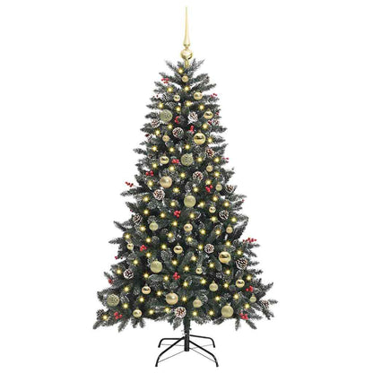 Umělý Vánoční Stromeček Zelená 150 Cm Pvc, Plast A Ocel