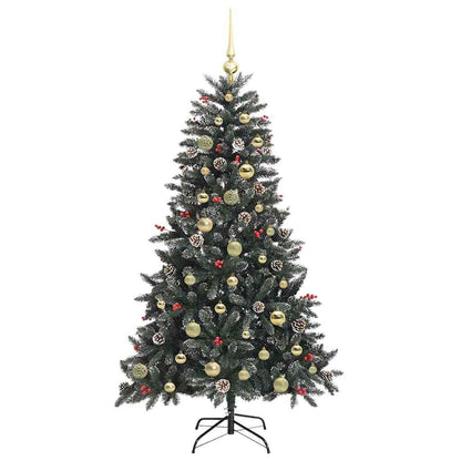 Umělý Vánoční Stromeček Zelená 150 Cm Pvc, Plast A Ocel