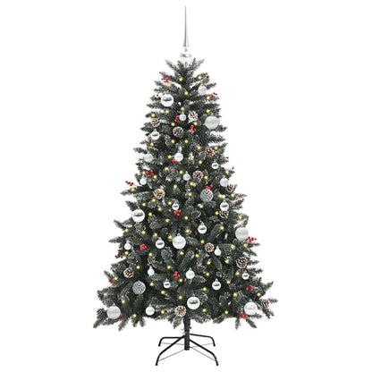 Umělý Vánoční Stromeček Zelená 150 Cm Pvc, Plast A Ocel