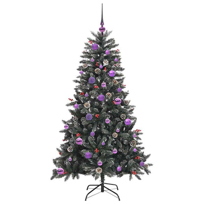 Umělý Vánoční Stromeček Zelená 150 Cm Pvc, Plast A Ocel