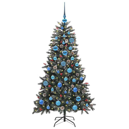 Umělý Vánoční Stromeček Zelená 150 Cm Pvc, Plast A Ocel
